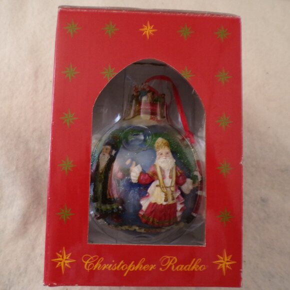 BLACK FRIDAY SALE Christopher Radko Around the World Christmas Ornament Santa - Picture 5 of 7